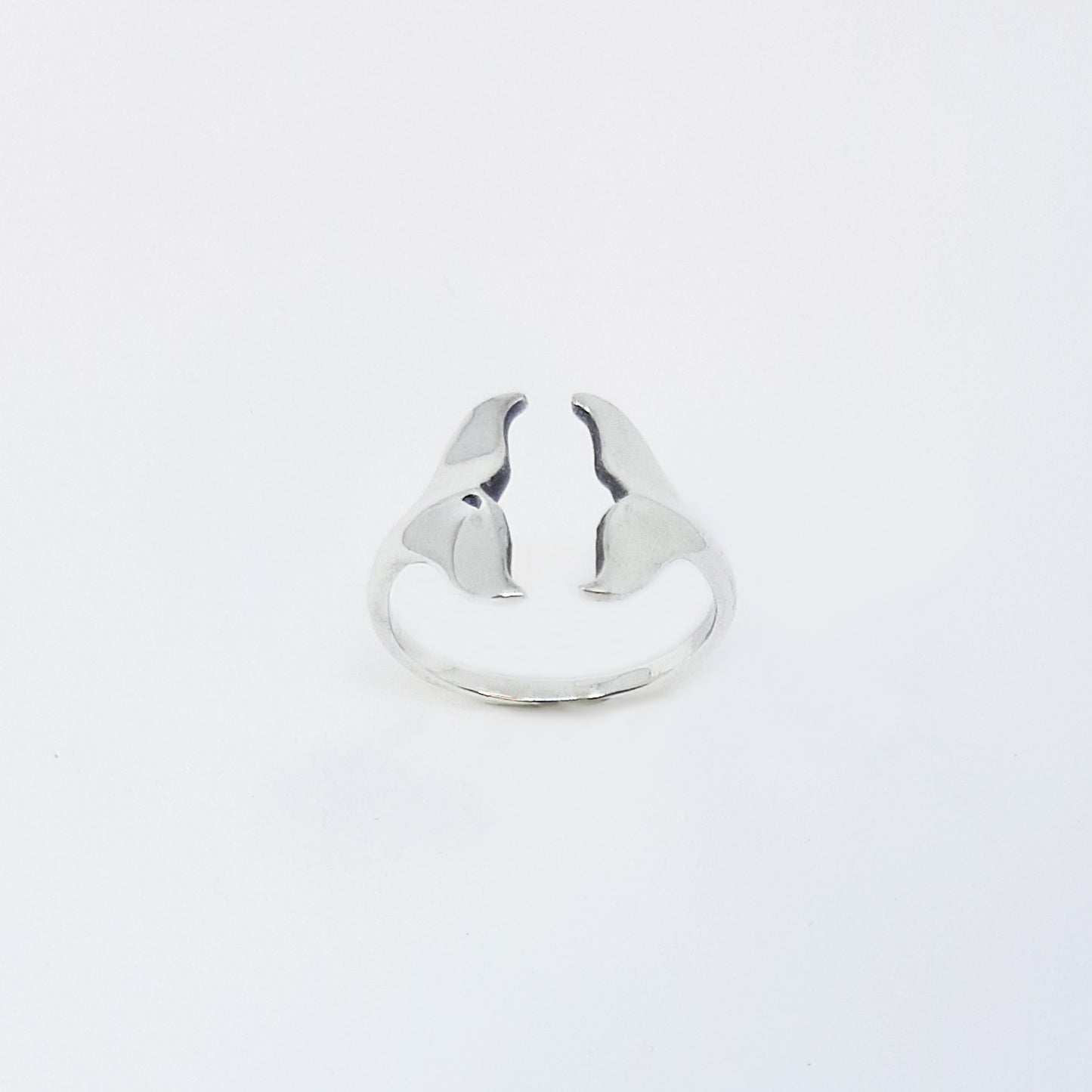 Anillo Doble Aleta de Frente - Ajustable